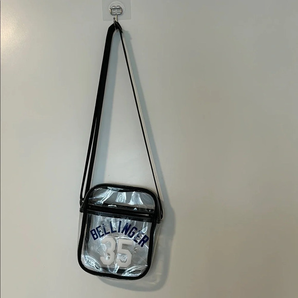 Clear stadium approved Crossbody Bag with Black Trim - Picture 1 of 4